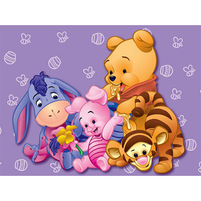 Cartoon Bear - Full Round Drill Diamond Painting 40*30CM