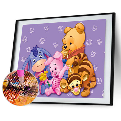 Cartoon Bear - Full Round Drill Diamond Painting 40*30CM