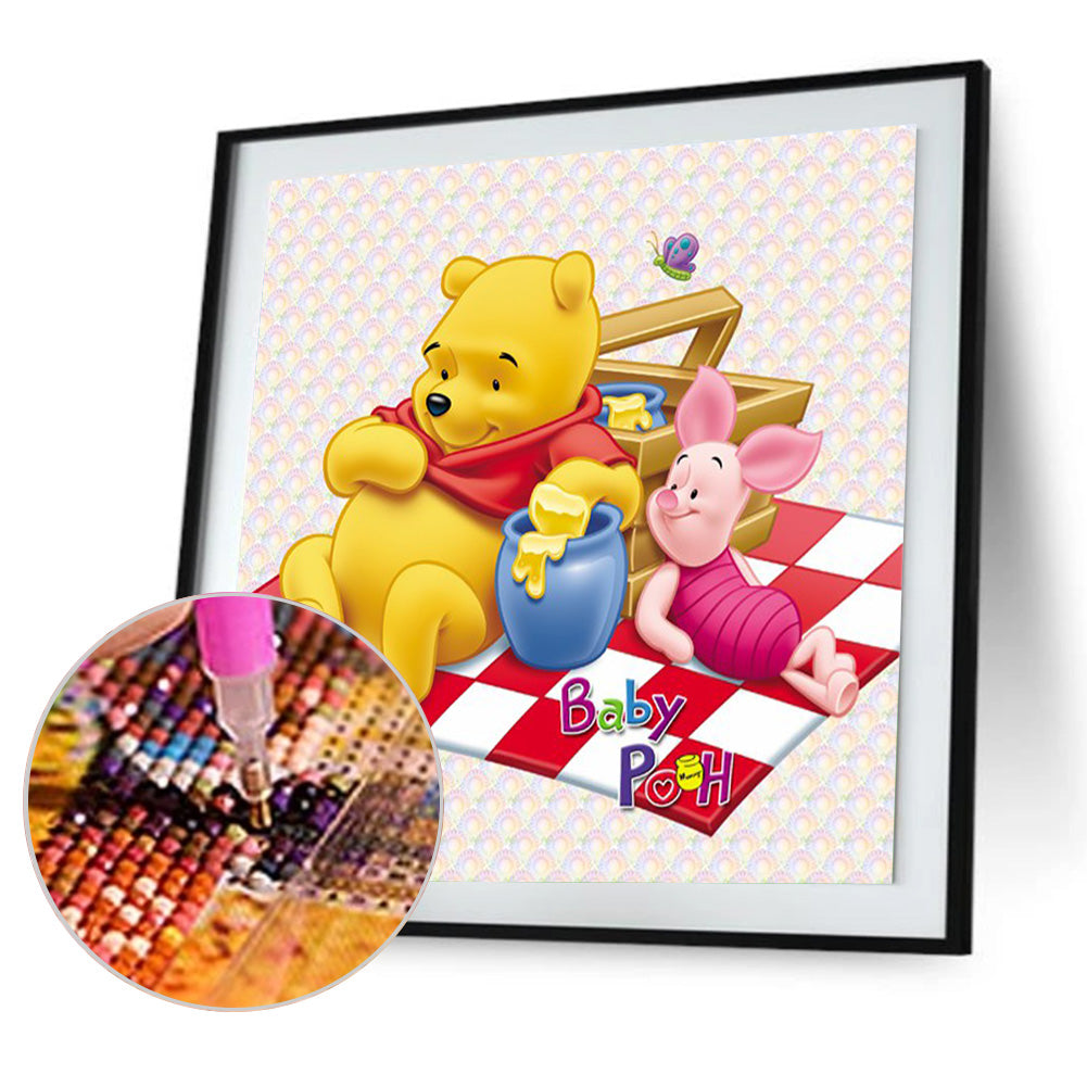 Cartoon Bear - Full Round Drill Diamond Painting 30*30CM