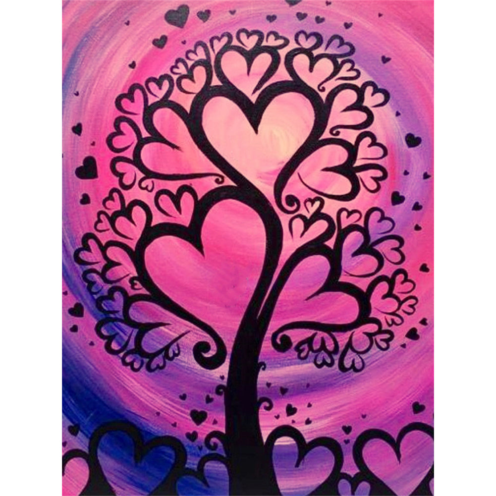 Love Tree - Full Round Drill Diamond Painting 30*40CM