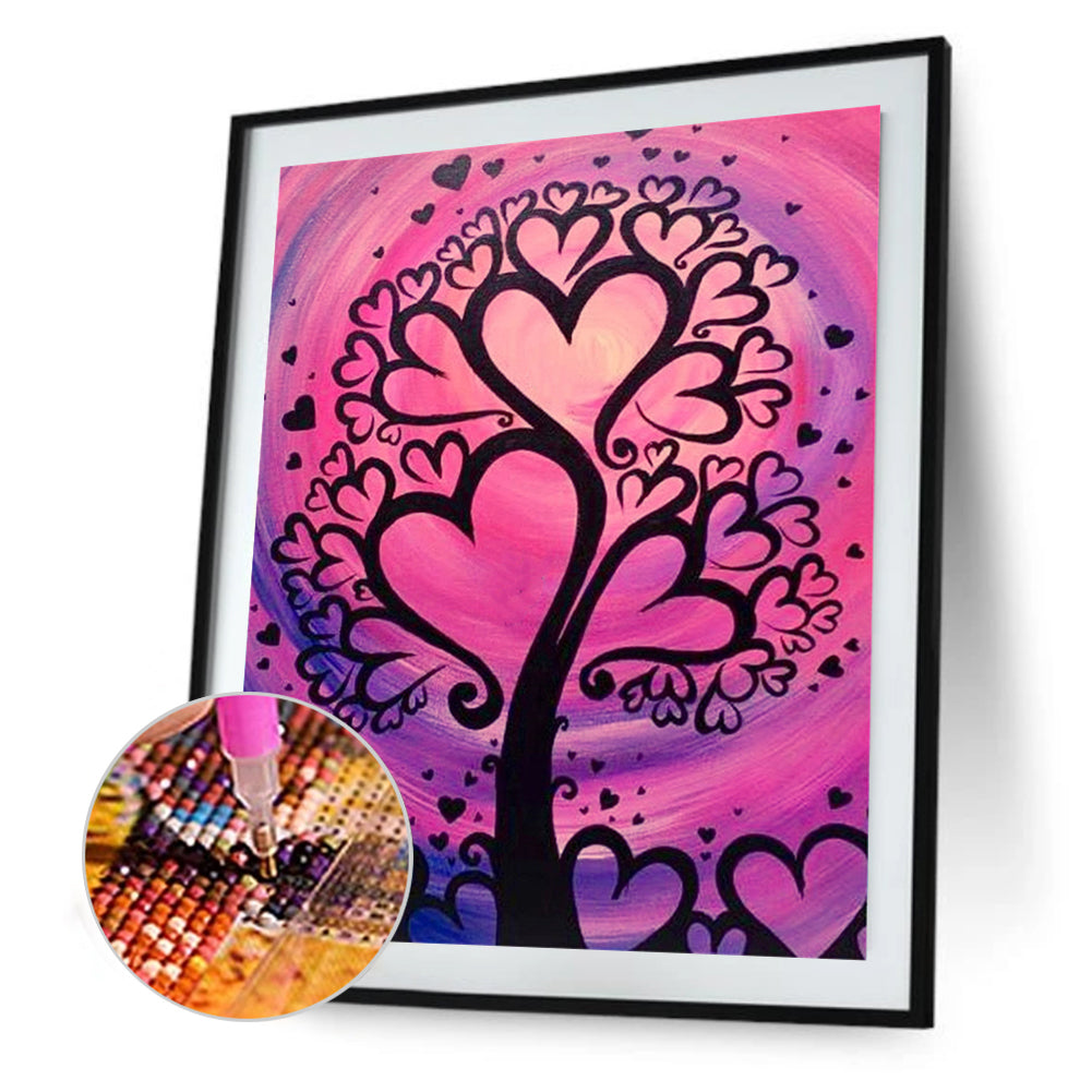 Love Tree - Full Round Drill Diamond Painting 30*40CM