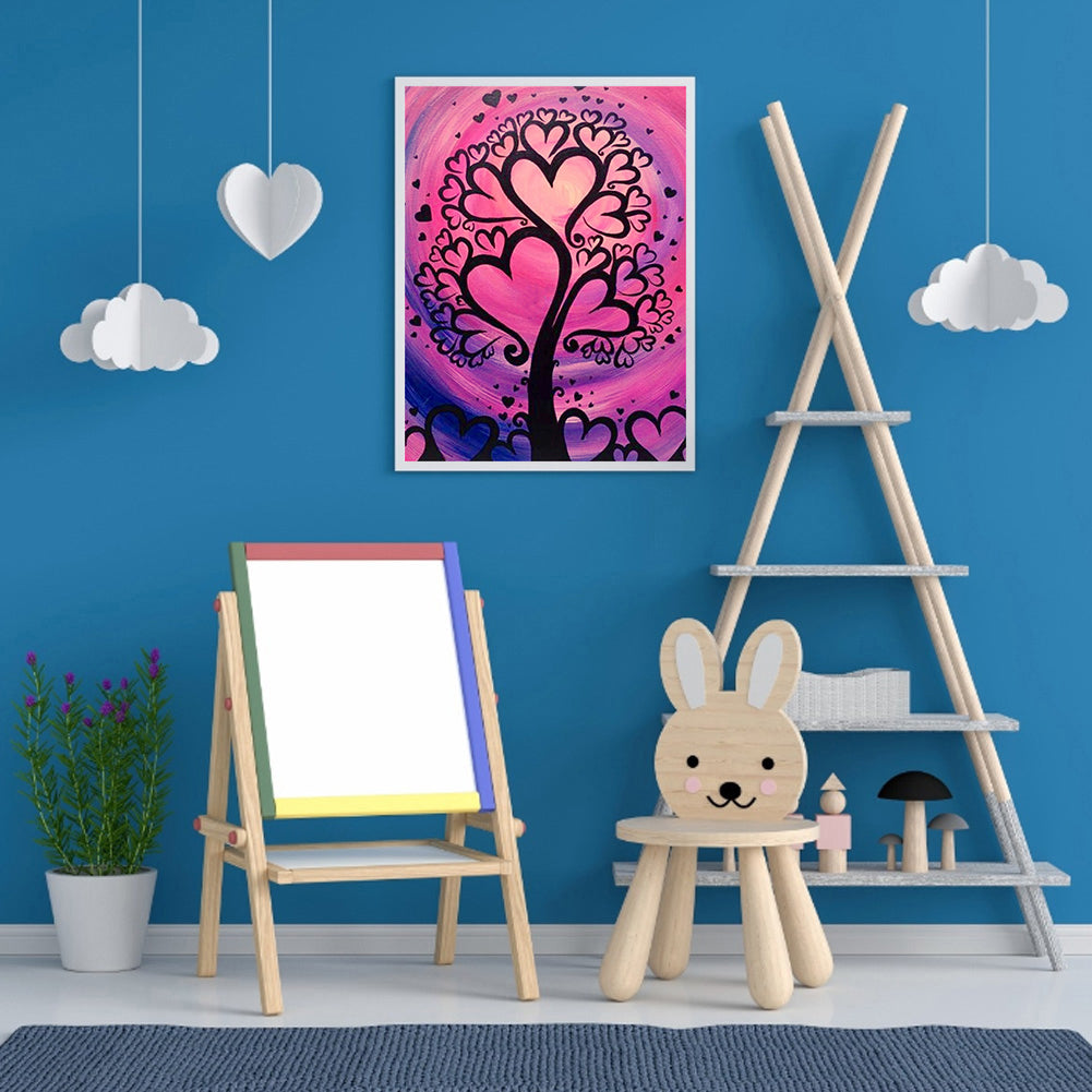 Love Tree - Full Round Drill Diamond Painting 30*40CM