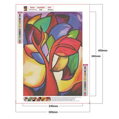 Abstract Pattern - Full Round Drill Diamond Painting 30*40CM