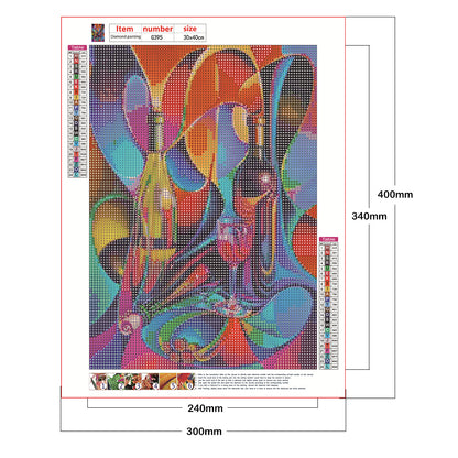 Abstract Pattern - Full Round Drill Diamond Painting 30*40CM