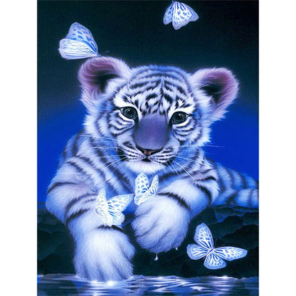 Tiger - Full Round Drill Diamond Painting 30*40CM