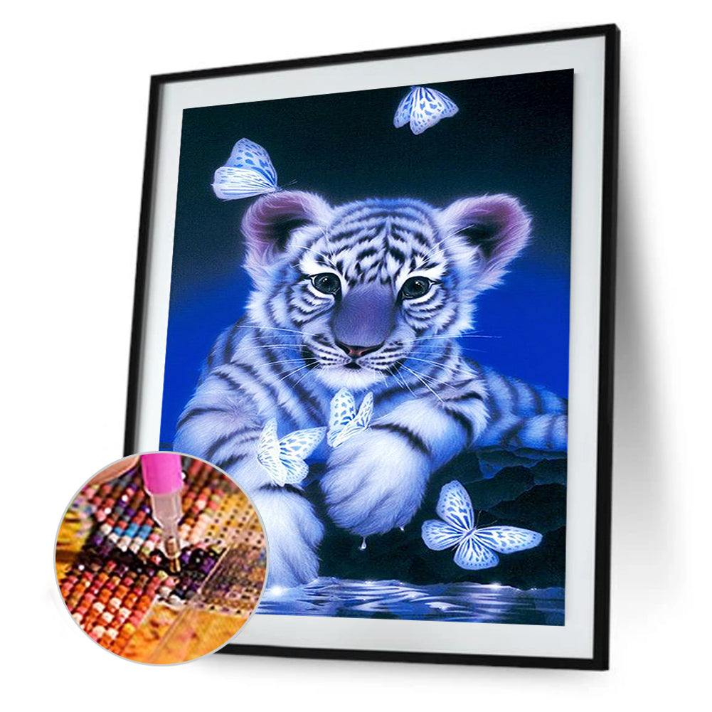 Tiger - Full Round Drill Diamond Painting 30*40CM