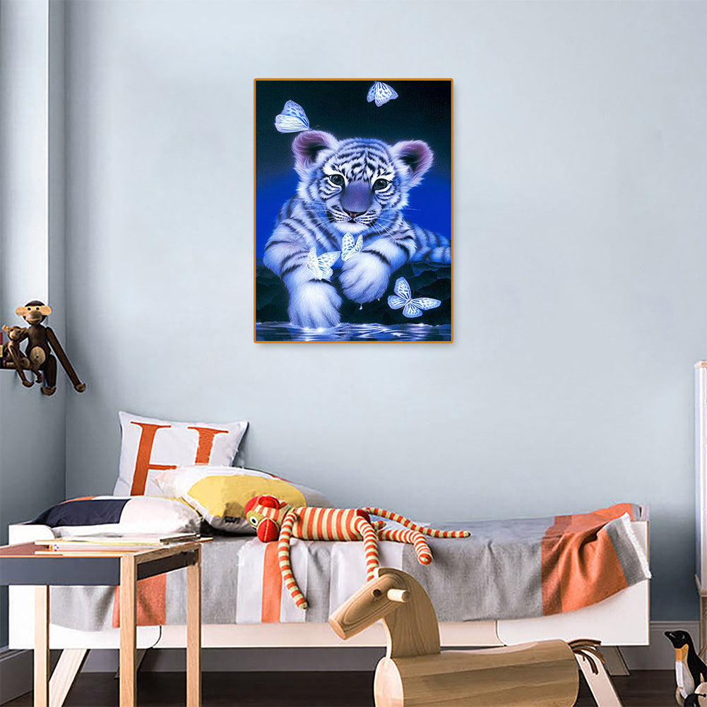 Tiger - Full Round Drill Diamond Painting 30*40CM