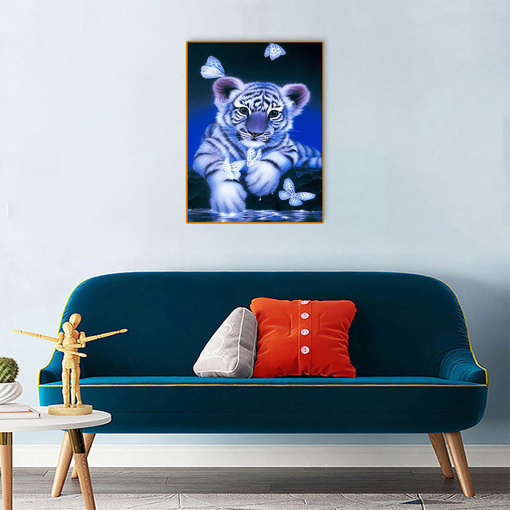 Tiger - Full Round Drill Diamond Painting 30*40CM