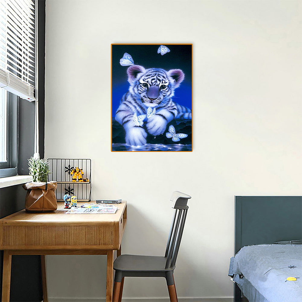 Tiger - Full Round Drill Diamond Painting 30*40CM