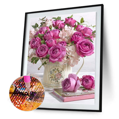 Flowers - Full Round Drill Diamond Painting 30*40CM