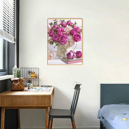 Flowers - Full Round Drill Diamond Painting 30*40CM