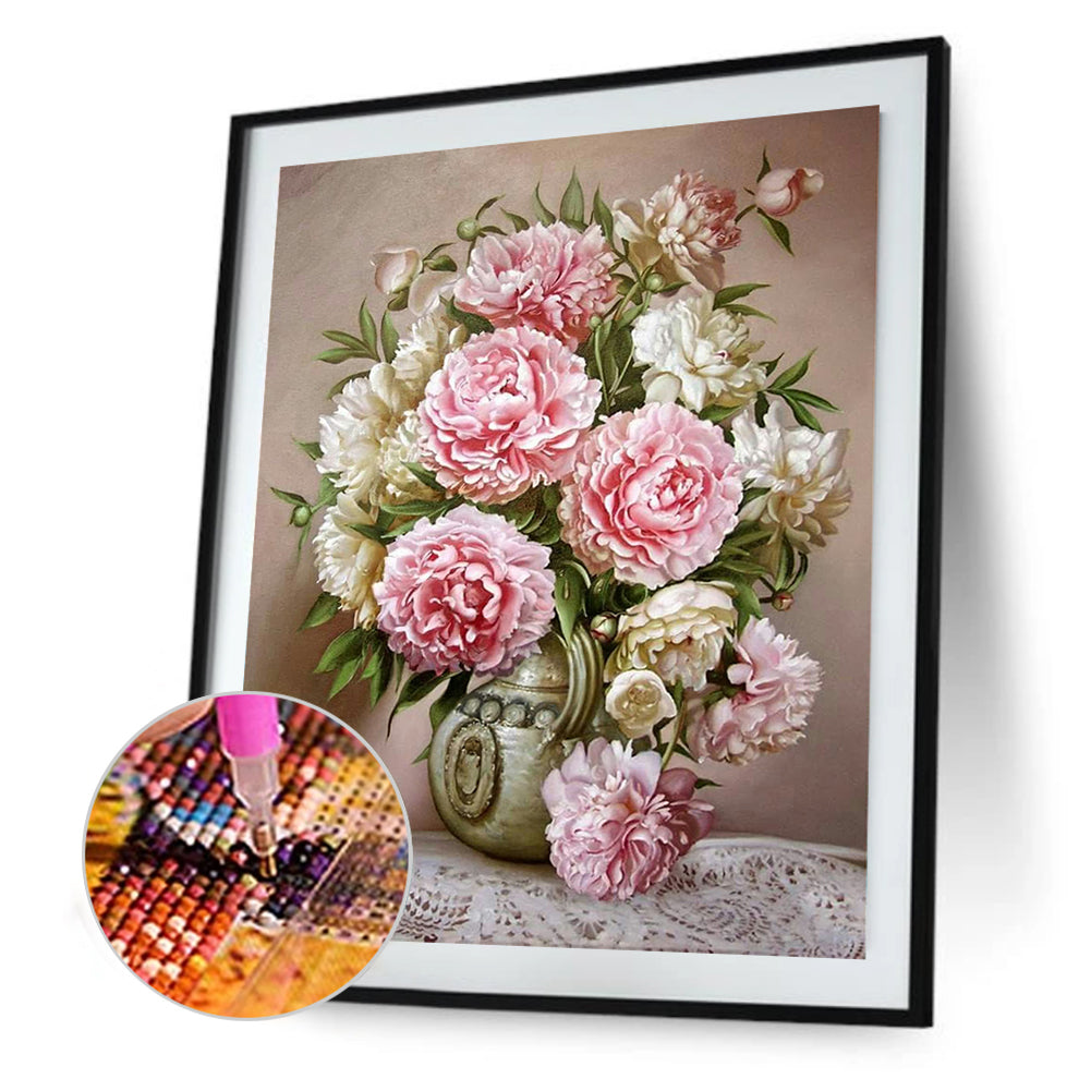 Flowers - Full Round Drill Diamond Painting 30*40CM