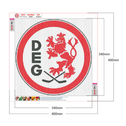 Team Logo - Full Round Drill Diamond Painting 40*40CM