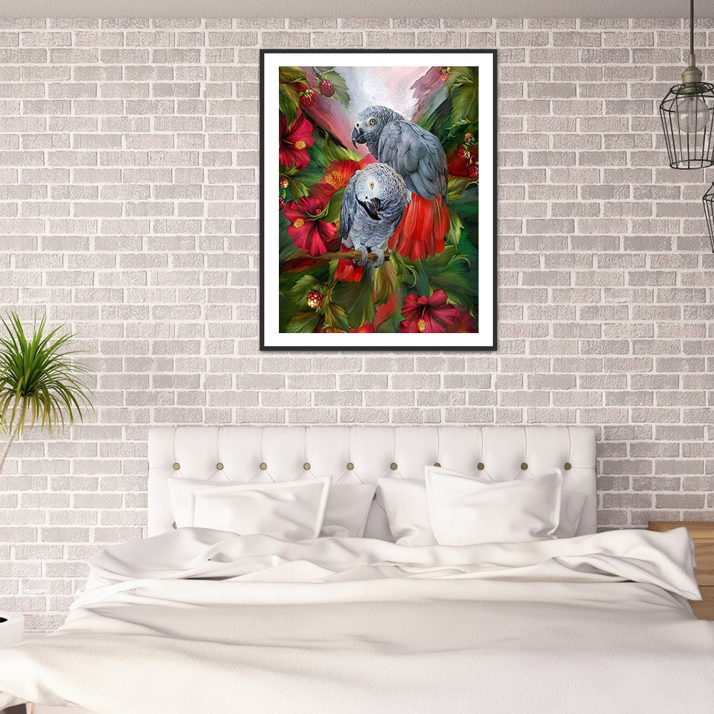 Parrot - Full Round Drill Diamond Painting 50*60CM