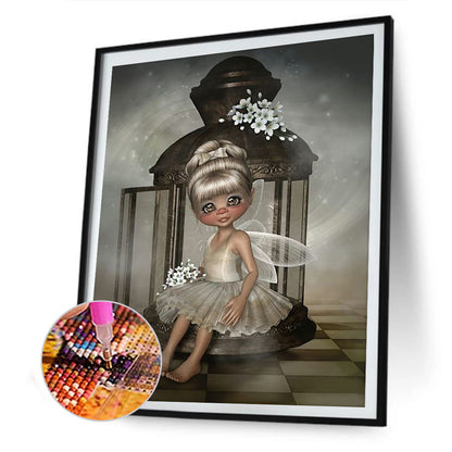 Cartoon Girl - Full Round Drill Diamond Painting 30*40CM