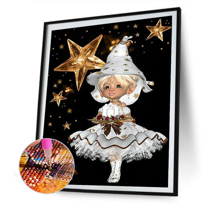 Cartoon Girl - Full Round Drill Diamond Painting 30*40CM