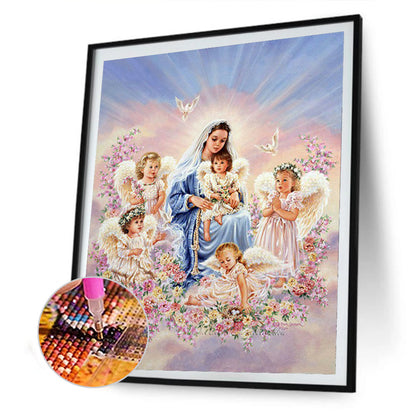 Virgin Angels - Full Round Drill Diamond Painting 30*40CM