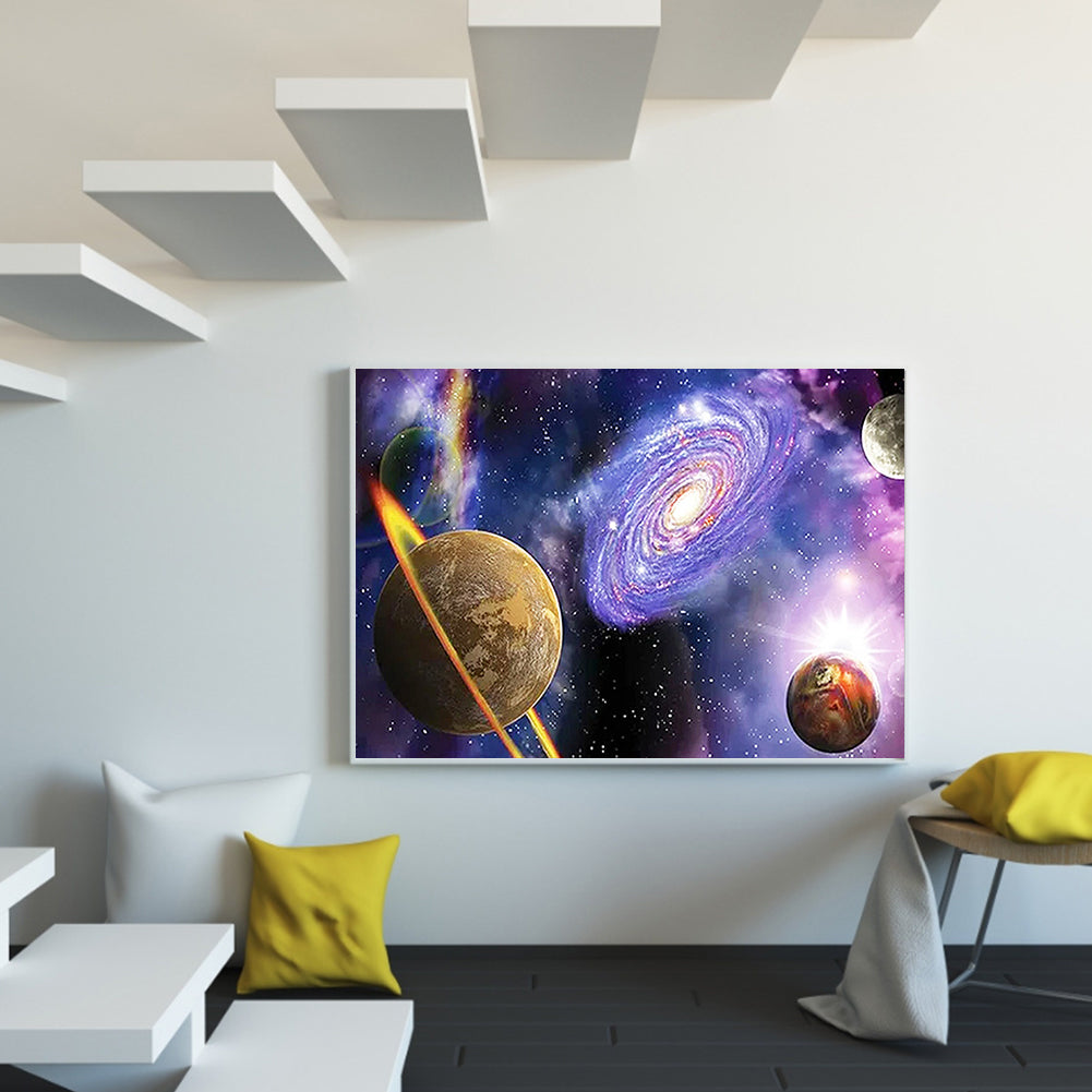Cosmic Galaxy - Full Round Drill Diamond Painting 60*50CM