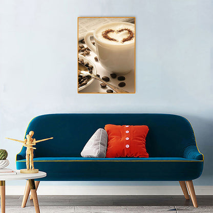 Coffee - Full Round Drill Diamond Painting 30*40CM