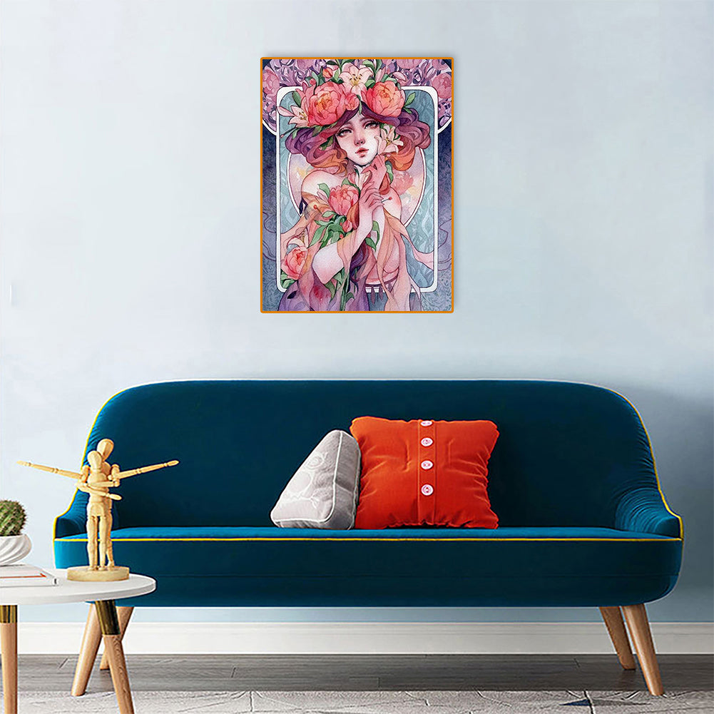 Beauty - Full Round Drill Diamond Painting 30*40CM