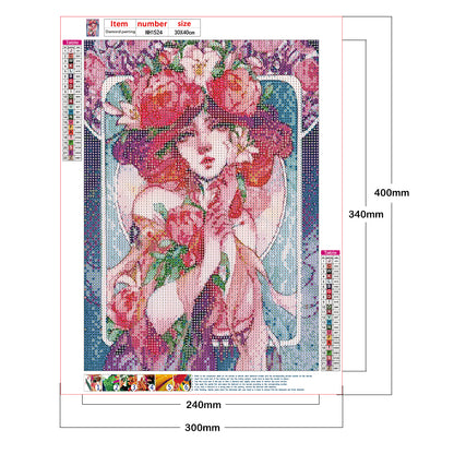 Beauty - Full Round Drill Diamond Painting 30*40CM