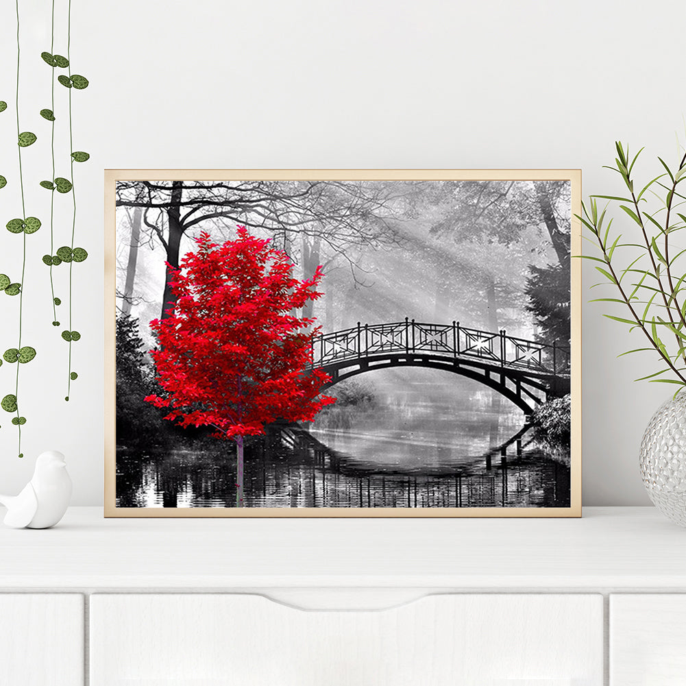 A Touch Of Red - Full Round Drill Diamond Painting 40*30CM