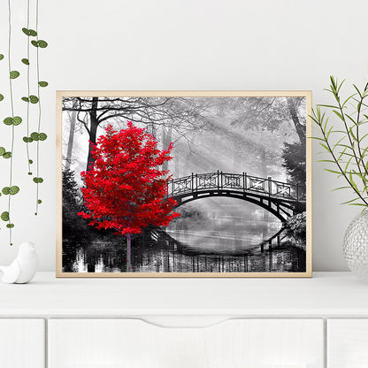 A Touch Of Red - Full Round Drill Diamond Painting 40*30CM