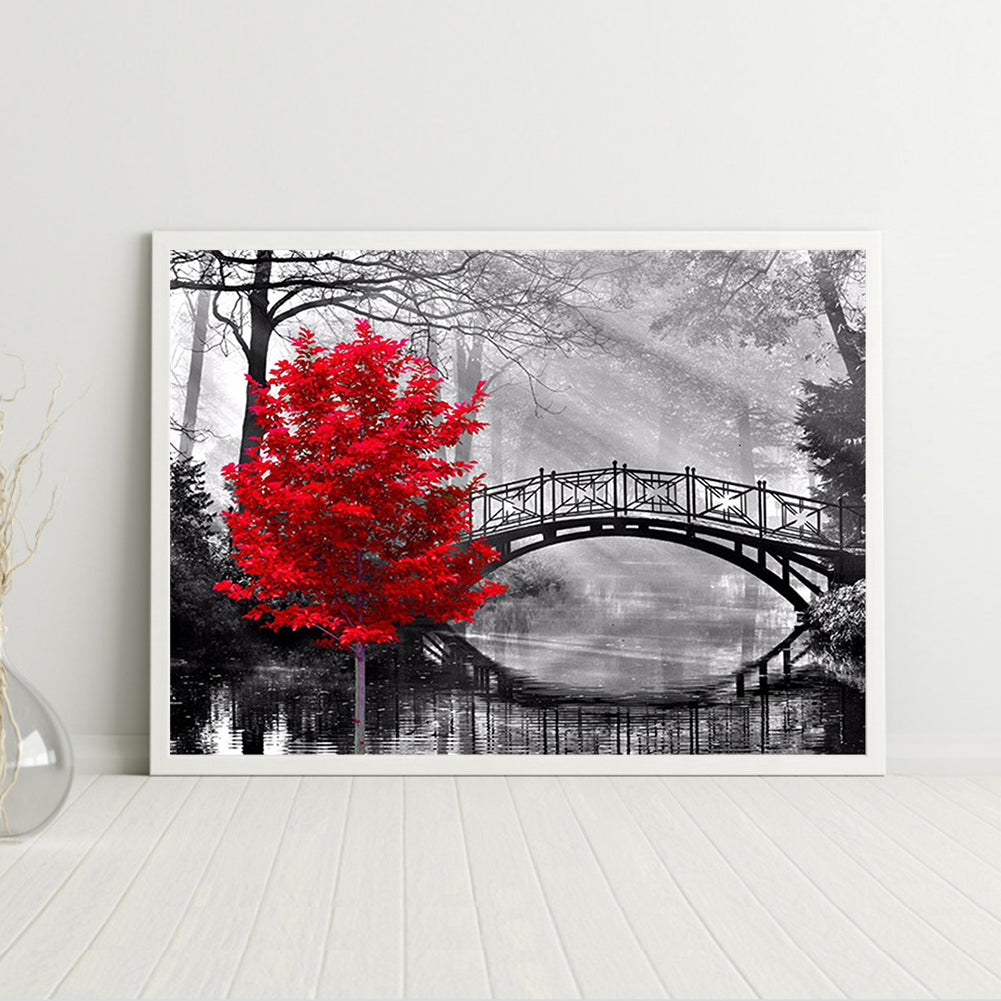 A Touch Of Red - Full Round Drill Diamond Painting 40*30CM