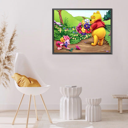 Pooh And Tigger - Full Round Drill Diamond Painting 40*30CM