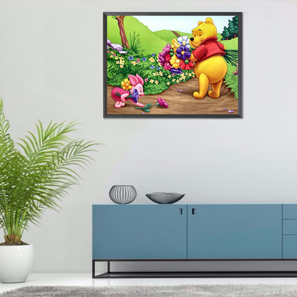 Pooh And Tigger - Full Round Drill Diamond Painting 40*30CM