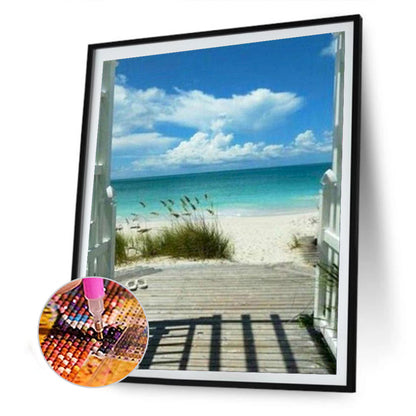 Seaside Scenery - Full Round Drill Diamond Painting 30*40CM