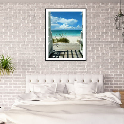 Seaside Scenery - Full Round Drill Diamond Painting 30*40CM