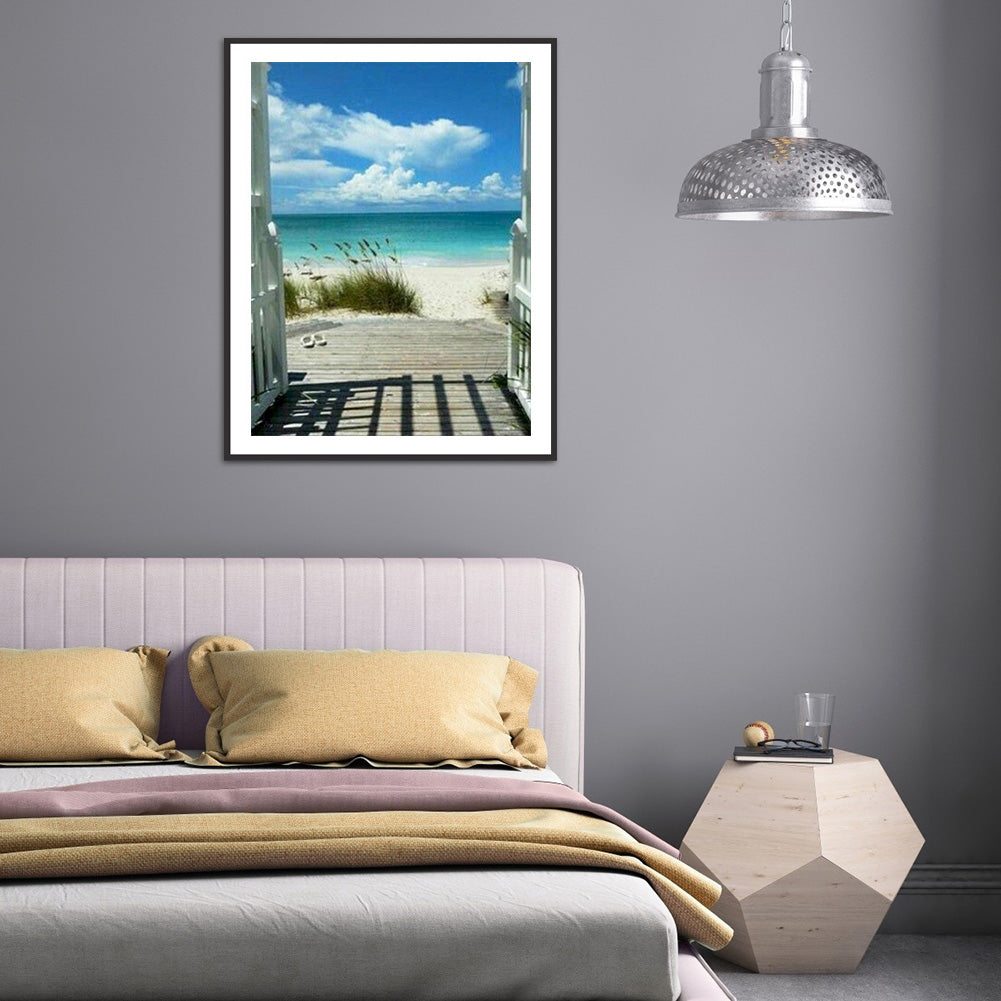 Seaside Scenery - Full Round Drill Diamond Painting 30*40CM