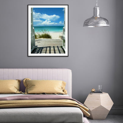 Seaside Scenery - Full Round Drill Diamond Painting 30*40CM