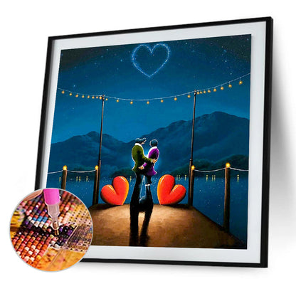 Couple - Full Round Drill Diamond Painting 40*40CM