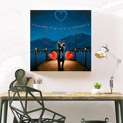 Couple - Full Round Drill Diamond Painting 40*40CM