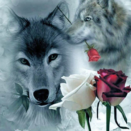 Wolf - Full Round Drill Diamond Painting 40*40CM