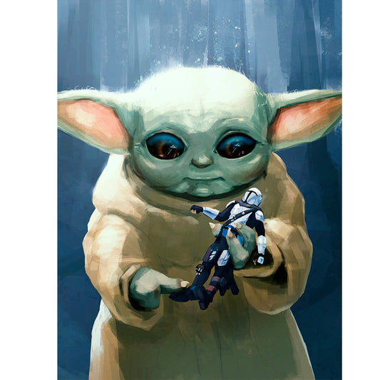 Yoda - Full Square Drill Diamond Painting 30*40CM