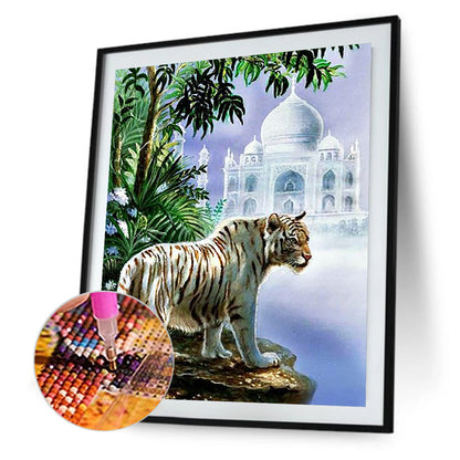 White Tiger - Full Round Drill Diamond Painting 50*60CM