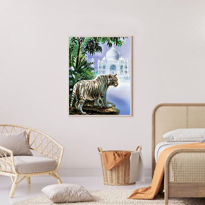 White Tiger - Full Round Drill Diamond Painting 50*60CM