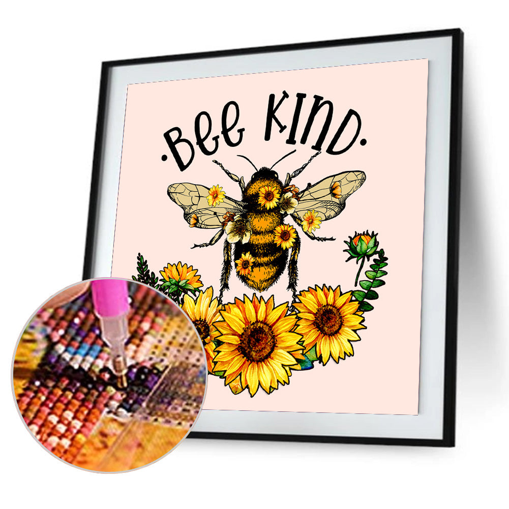 Astro Bee - Full Round Drill Diamond Painting 30*30CM