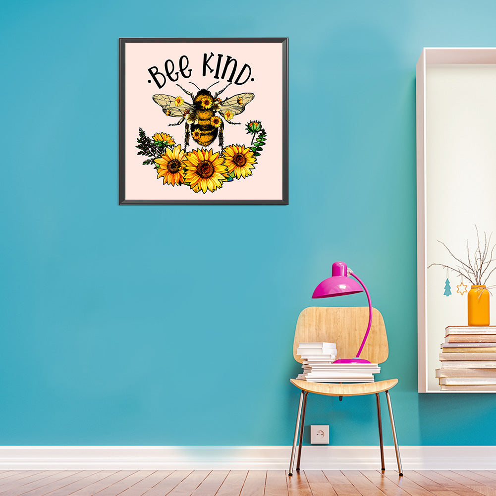 Astro Bee - Full Round Drill Diamond Painting 30*30CM