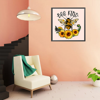 Astro Bee - Full Round Drill Diamond Painting 30*30CM
