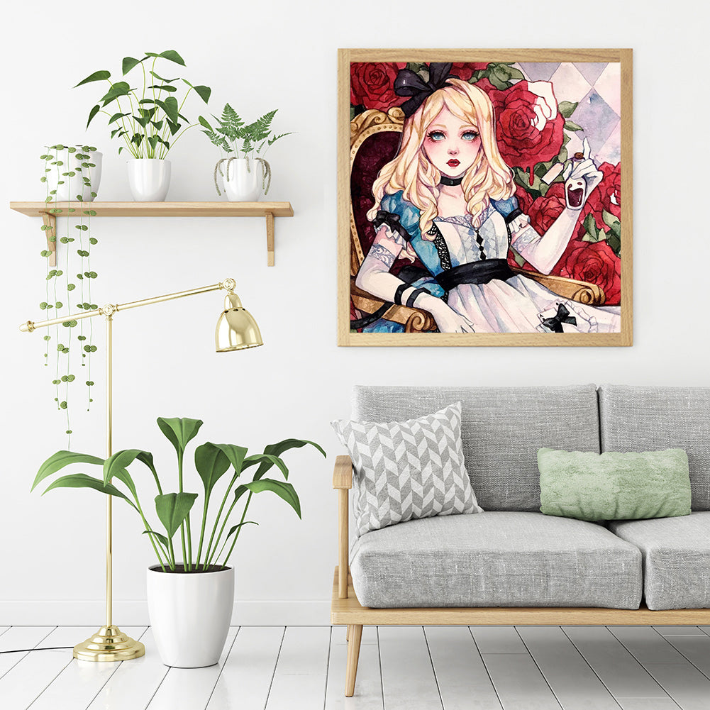 Watercolor Beauty - 11CT Stamped Cross Stitch 40*40CM