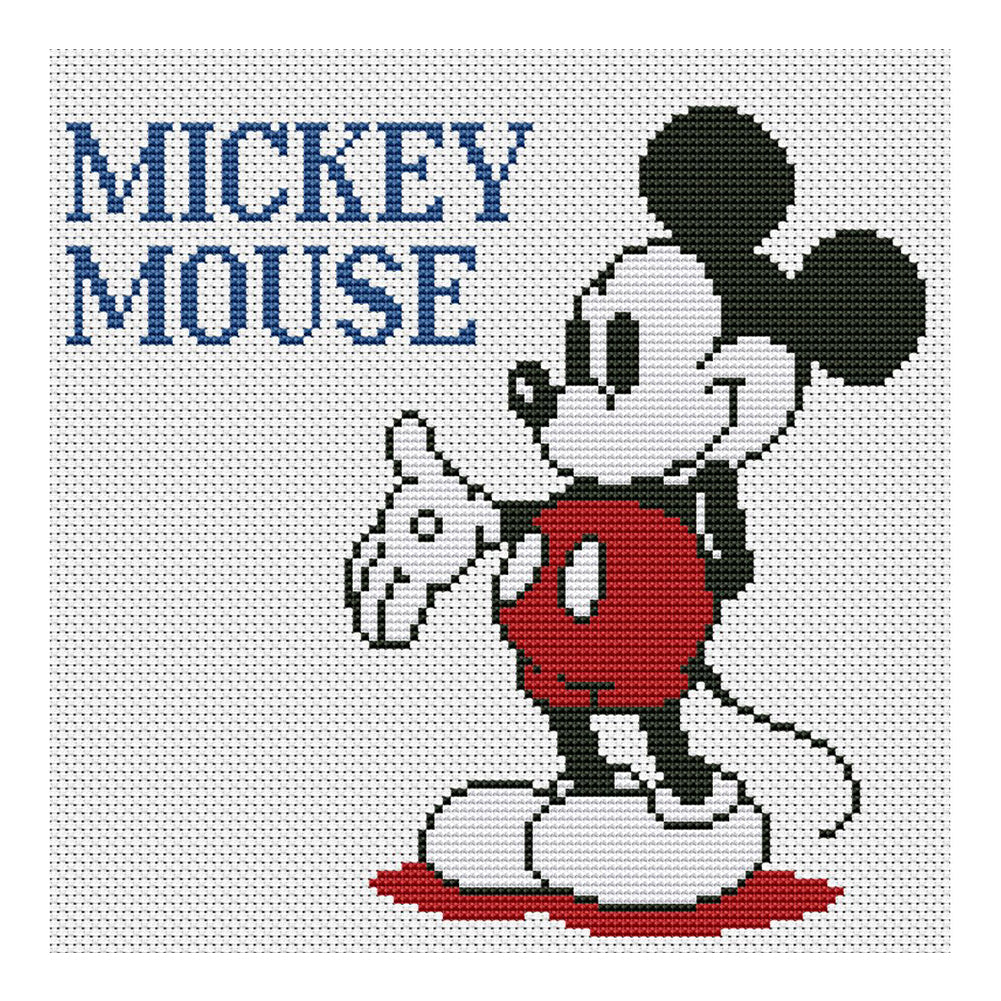 Mickey - 11CT Counted Cross Stitch 45*45CM