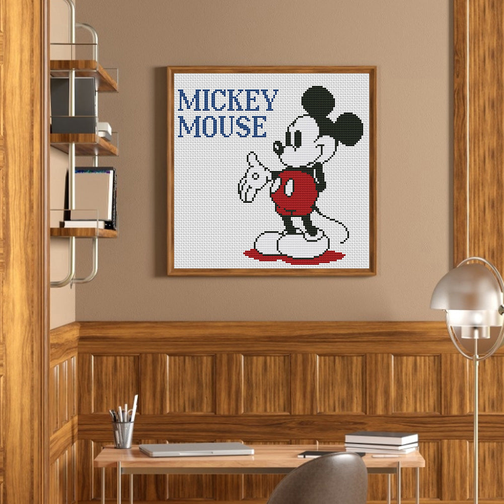 Mickey - 11CT Counted Cross Stitch 45*45CM