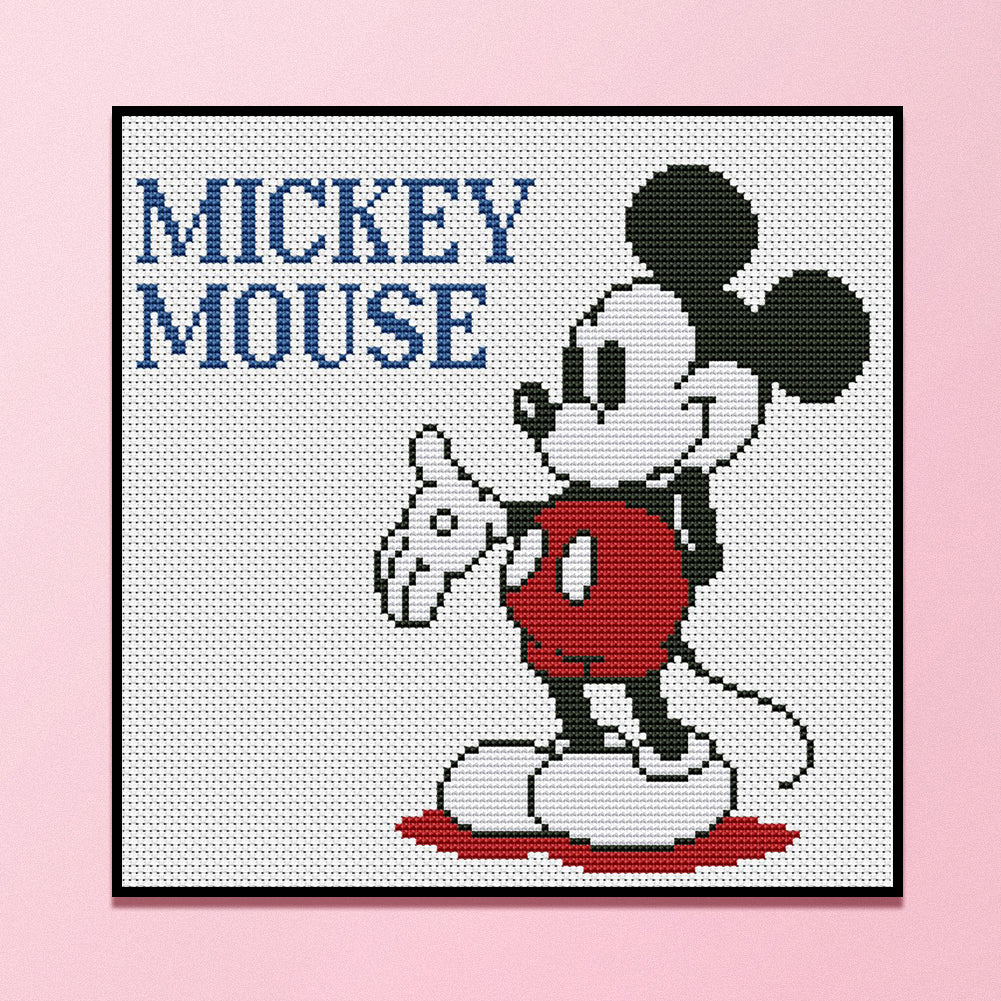 Mickey - 11CT Counted Cross Stitch 45*45CM