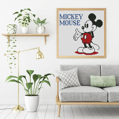 Mickey - 11CT Counted Cross Stitch 45*45CM