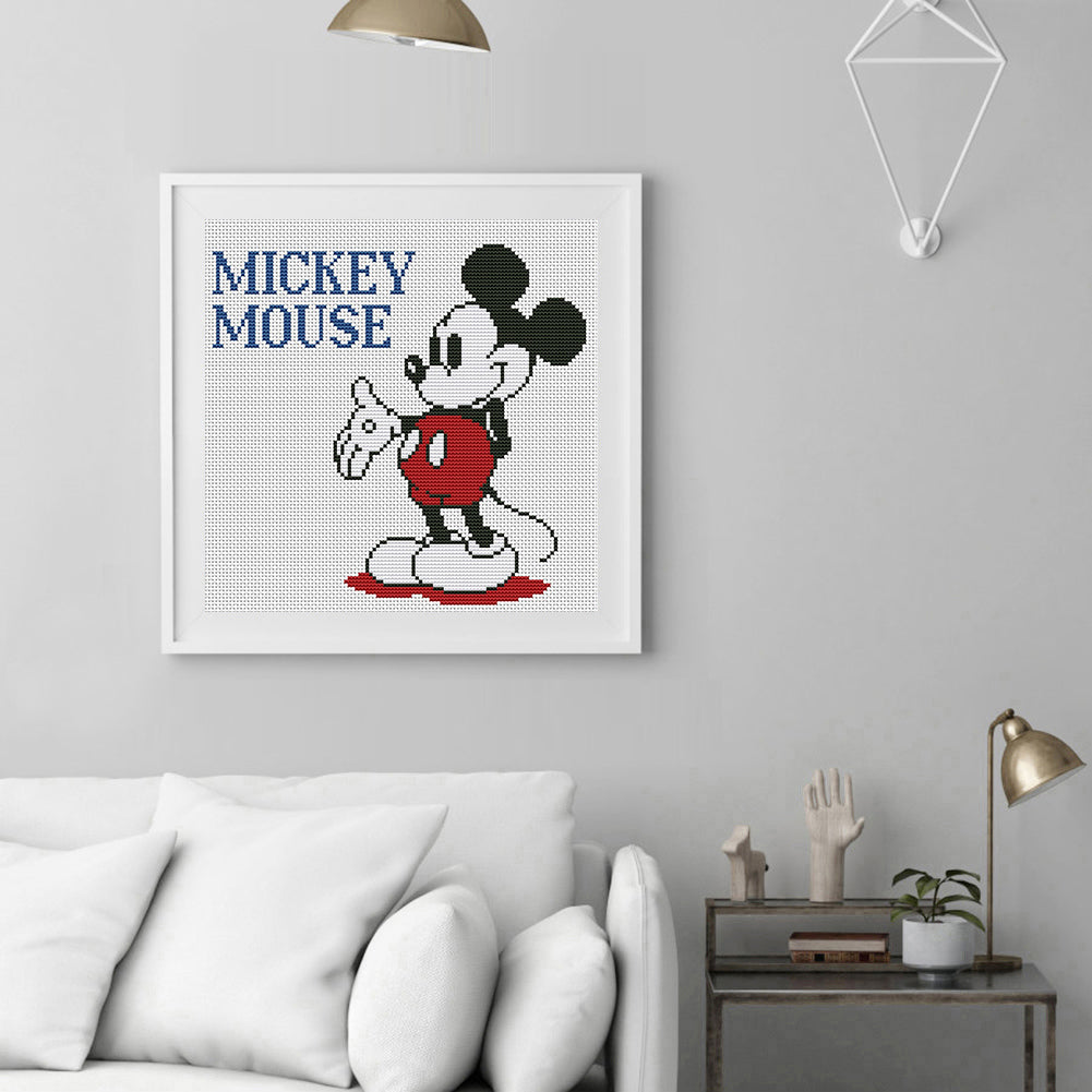 Mickey - 11CT Counted Cross Stitch 45*45CM