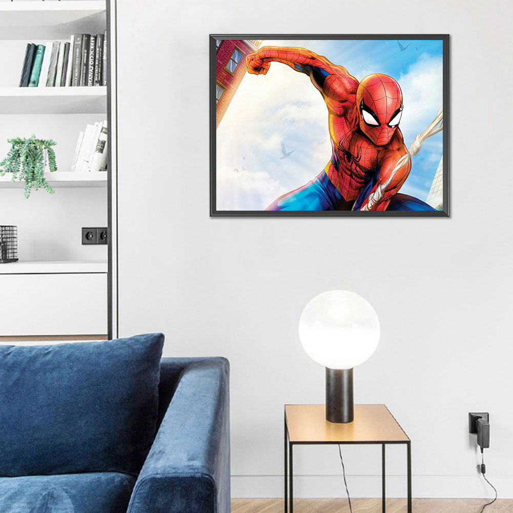 Spiderman - Full Round Drill Diamond Painting 40*30CM